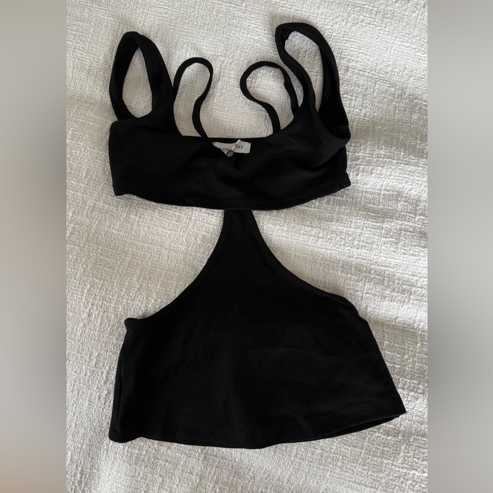 Black Cutout Top - WeWoreWhat